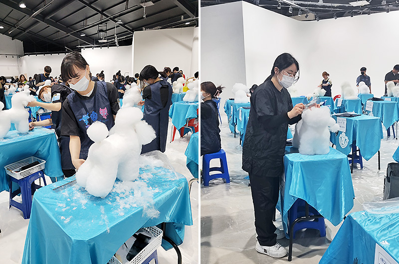 경연 중인 서울호서 반려동물계열 학생들