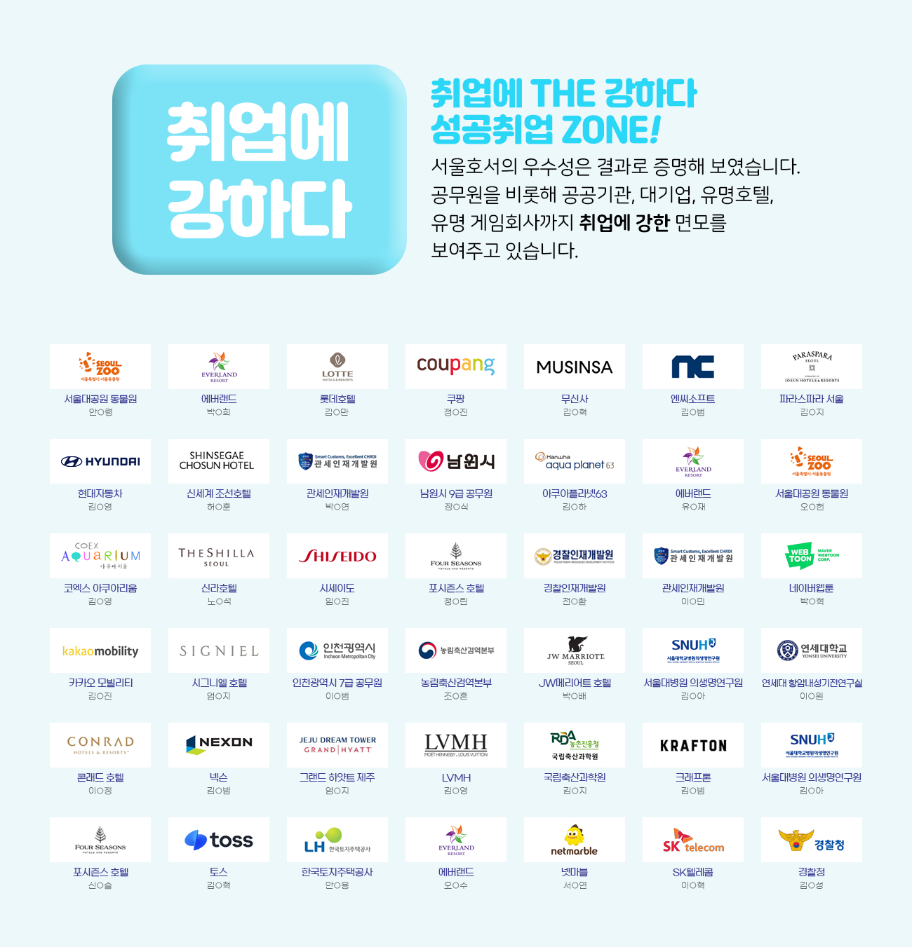 국내 대기업취업 성공 전문학교 등장!